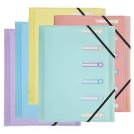 EXACOMPTA Trieur Chromaline, A4, 6 compartiments, assorti x10
