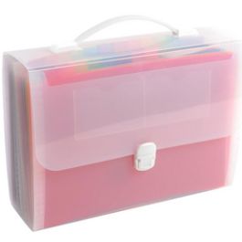 EXACOMPTA Trieur valisette avec poignée Crystal, transparent