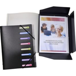 EXACOMPTA Trieur, A4, PP, 12 compartiments, assorti x10