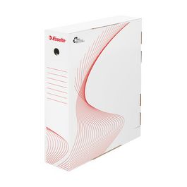 Esselte Boîte d'archives, A4, (L)80 mm, en carton, blanc x25