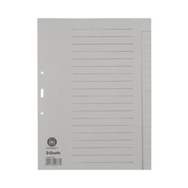 Esselte Intercalaires en papier naturel, uni, A4, 20 touches