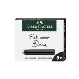 FABER-CASTELL Cartouches d'encre standard, noir