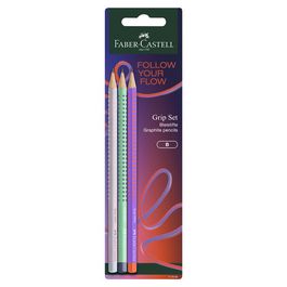FABER-CASTELL Crayon GRIP 2001 Flow Edition, blister de 3