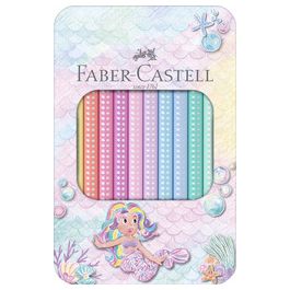 FABER-CASTELL Crayon de couleur Jumbo SPARKLE, étui de 10