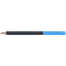 FABER-CASTELL Crayon graphite Jumbo GRIP TWO TONE, bleu