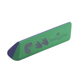 FABER-CASTELL Gomme en plastique "Dino", vert/bleu