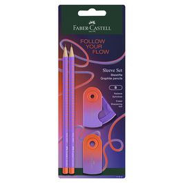 FABER-CASTELL Kit d'écriture GRIP Flow Edition, punchy melon