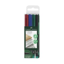 FABER-CASTELL Marqueur permanent MULTIMARK S, étui de 4