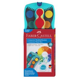 FABER-CASTELL Palette de peinture CONNECTOR, 12 couleurs