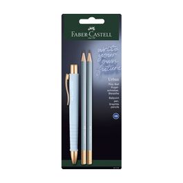FABER-CASTELL Set d'écriture POLY BALL URBAN, bleu ciel