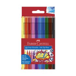 FABER-CASTELL Stylo feutre GRIP COLOUR MARKER, étui de 10