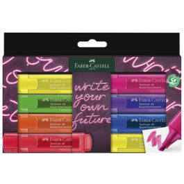 FABER-CASTELL Surligneur TEXTLINER 1546 NEON, étui de 8