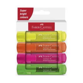 FABER-CASTELL Surligneur TEXTLINER 1546, étui en carton de 4