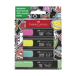 FABER-CASTELL Surligneur TEXTLINER 46 GRAFFITI, étui de 4