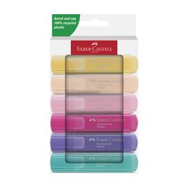 FABER-CASTELL Surligneur TEXTLINER 46 PASTEL, étui de 6
