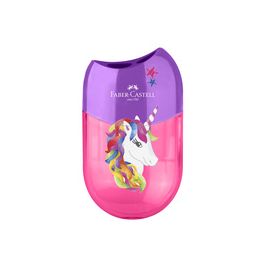 FABER-CASTELL Taille-crayon 2 trous "Licorne", rose/violet