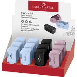 FABER-CASTELL Taille-crayon simple SLEEVE MINI, assorti x12