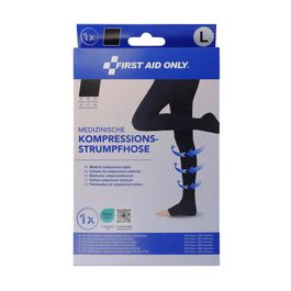 FIRST AID ONLY Collants de contention, L, noir