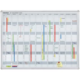 FRANKEN Bande de dates pour tableau planning JK1203, blanc