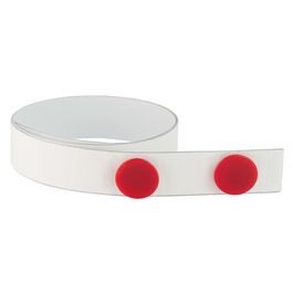 FRANKEN Bande magnétique, 50 mm x 5 mm, autocollant, blanc