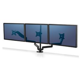 Fellowes Bras porte-écrans triple Platinum, noir