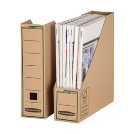 Fellowes Porte-revues BANKERS BOX EARTH, marron x20