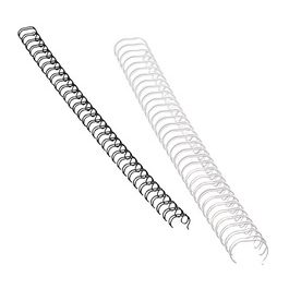 Fellowes spirales, format A4, 34 anneaux, 8 mm, argent