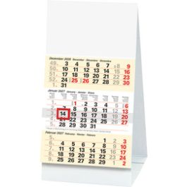 Glocken Calendrier de bureau avec aperçu pour 3 mois, 2027