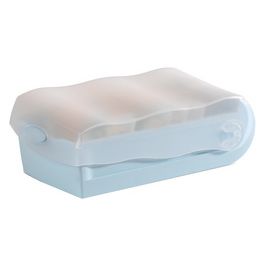 HAN Boîte à fiches CROCO, A8, bleu pastel/translucide