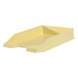 HAN Corbeille à courrier KLASSIK, polystyrène, jaune pastel x10