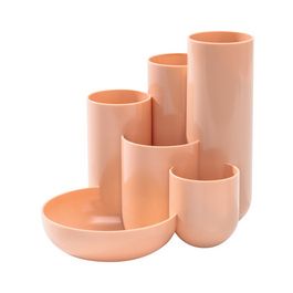 HAN Multipot à crayons CAMPUS, 6 pots, orange pastel