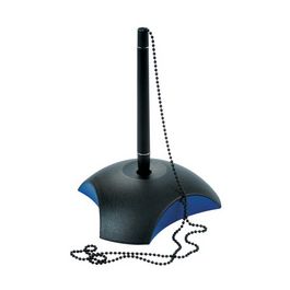 HAN Porte-stylo à bille DELTA, plastique, noir/bleu