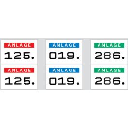 HERMA Anlagenummern, 15 x 22 mm, selbstklebend, rot