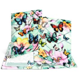 HERMA Chemise à élastique "Papillons", carton, A3
