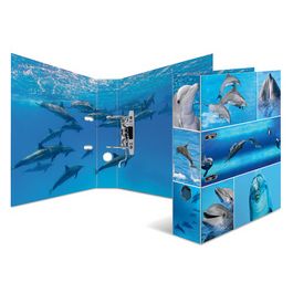 HERMA Classeur à levier à motifs "Animals", A4, dauphins
