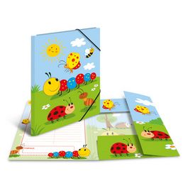 HERMA Eckspannermappe "Frieda & Friends", Karton, DIN A3