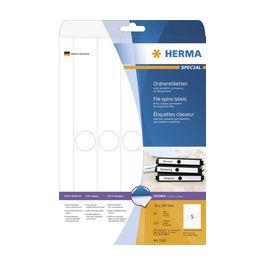 HERMA Etiquette dos de classeur SPECIAL, 34 x 297 mm, blanc