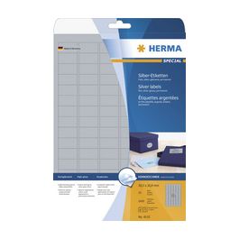 HERMA Etiquette en film SPECIAL, 96 x 50,8 mm, argent