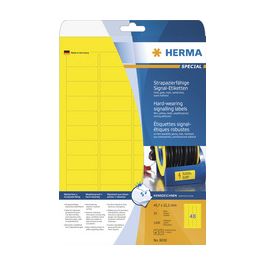HERMA Etiquette signalétique SPECIAL, 45,7 x 21,2 mm, jaune