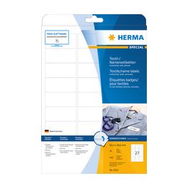 HERMA Etiquettes badges SPECIAL, 88,9 x 33,8 mm, blanc
