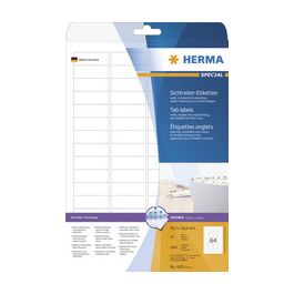 HERMA Etiquettes onglets SPECIAL, 45,7  x 16,9 mm, blanc