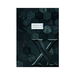 HERMA Heftschoner X, aus Karton, DIN A4, schwarz x10