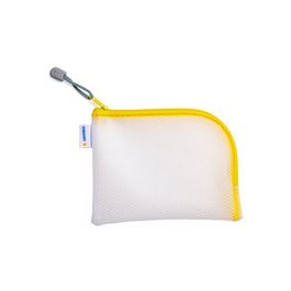 HERMA Pochette à fermeture à zip "Mesh Bags", A7, jaune