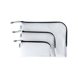 HERMA Pochette à fermeture à zip "Mesh Bags", noir