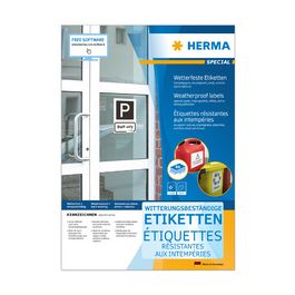 HERMA Étiquette SPECIAL, anti-intempéries, 210 x 297 mm