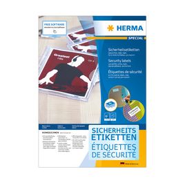 HERMA Étiquette de sécurité SPECIAL, 63,5 x 29,6 mm, blanc