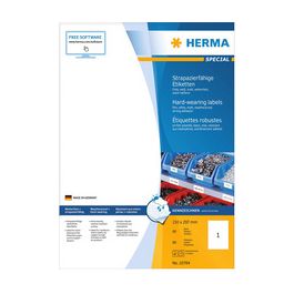 HERMA Étiquette en film SPECIAL, 66 x 33,8 mm, blanc