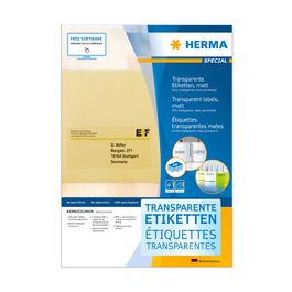 HERMA Étiquette film SPECIAL, 70 x 37 mm, transparent