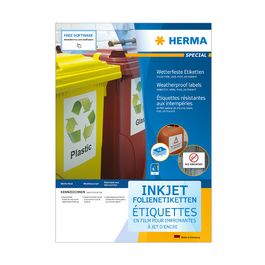 HERMA Étiquette film, anti-intempéries, 210 x 297 mm