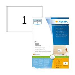 HERMA Étiquette universelle PREMIUM, 148,5 x 205 mm, blanc